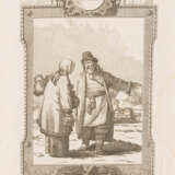 ENGLISCHER GRAVEUR Tätig um 1780/ 1800 'Habits of people in Russia' Kupferstich auf Papier. 33 cm x 21 cm. In Englisch bezeichnet und betitelt. Min. beschädigt - фото 1