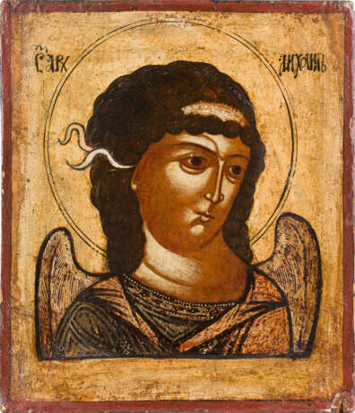 DREITEILIGE ENGELS-DEESIS: CHRISTUS EMMANUEL FLANKIERT VON DEN ERZENGELN MICHAEL UND GABRIEL Russland - photo 2