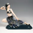 Goldscheider Vienna Figure Lady Dancer in Harem Costume by Josef Lorenzl, 1930 - One click purchase