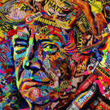Design Gemälde „Collage“, цветная бумага журналы постеры, Collage, Realismus, Porträt, Russland, 2020 - Foto 1