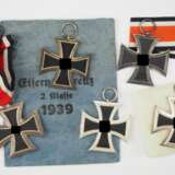 Lot von 5 Eisernen Kreuze, 1939, 2. Klasse. - фото 1