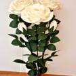 Интерьерная цветочная композиция . Розы с золотистой каймой. - One click purchase