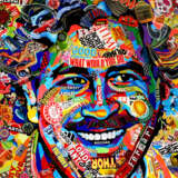 Gemälde „Pablo“, цветная бумага журналы постеры, Collage, Pop Art, Porträt, Russland, 2021 - Foto 1