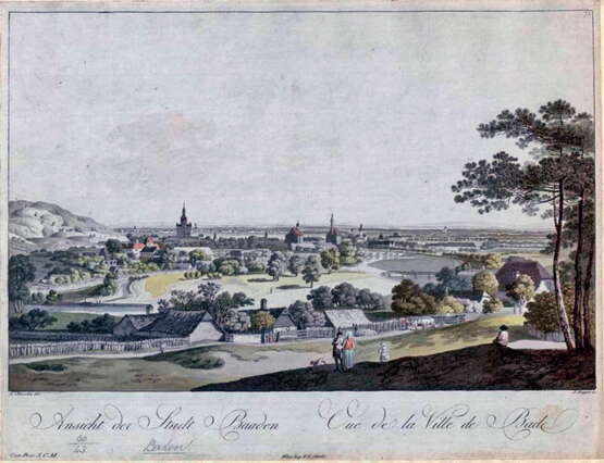 VERKAUFT Plate Baden Sorgenthal 1802 Österreich 1802 - Foto 3