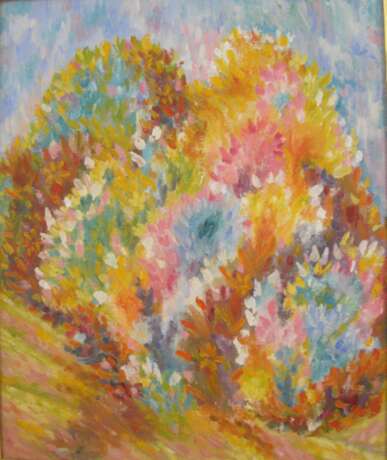 Design Painting “Autumn”, Cardboard, Oil paint, Abstract Expressionist, Russia, 2020 - photo 1