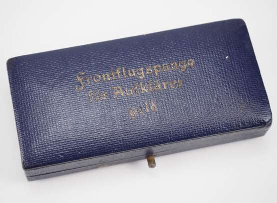 Frontflugspange für Aufklärer, in Gold Etui. - Foto 1