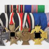Ordenschnalle eines Mitglieds des Luftschutzes mit 5 Auszeichnungen. - Foto 1