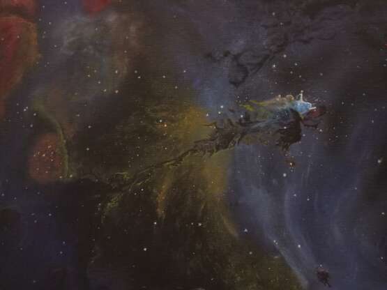 Туманность М16 Холст на подрамнике Масляные краски Космическое искусство Россия 2020 г. - фото 3
