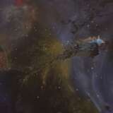 Туманность М16 Холст на подрамнике Масляные краски Космическое искусство Россия 2020 г. - фото 3