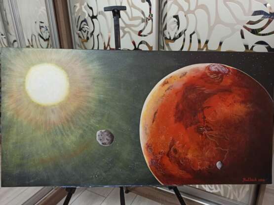 Painting “Mars, Deimos and Phobos”, Acrylic paint, Fantastic Realism, Fantasy, Ukraine, 2020 - photo 1