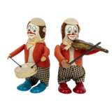 SCHUCO zwei Tanzfiguren "Clown mit Violine" und "Clown mit Trommel", 1945-1949, - photo 2