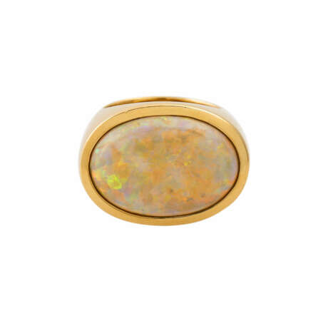 Ring mit ovalem Opal mit lebhaftem Farbspiel - Foto 2