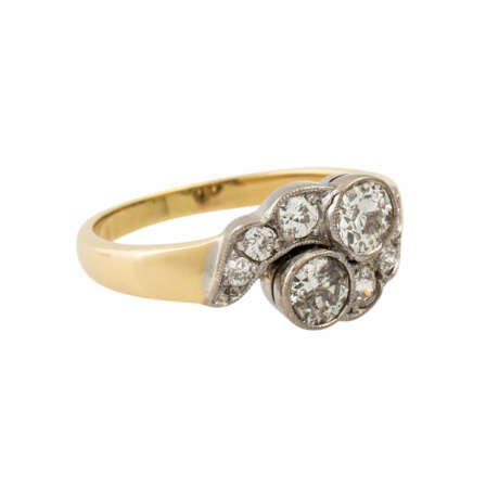 Ring mit 2 Altschliffdiamanten à 0,45 ct - photo 1