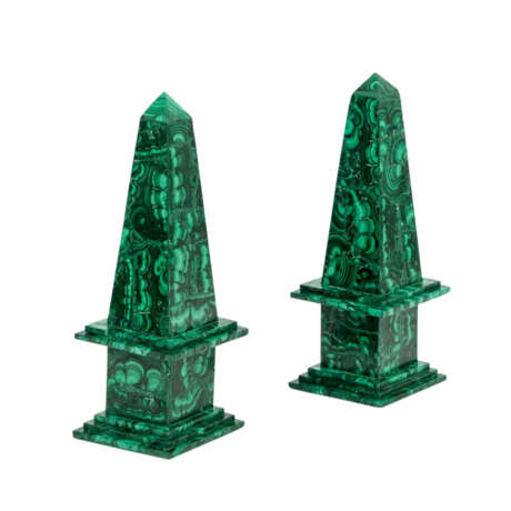 Paar Obelisken aus Malachit. - фото 2