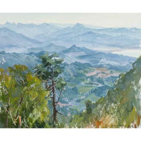 ANDERBOUHR, PAUL JEAN (1909-2006, französischer Künstler), "Korsische Landschaft bei Ajaccio", - photo 1