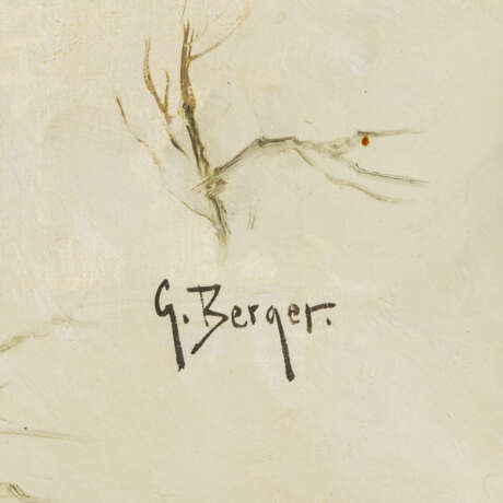 BERGER, GEORG (1862-1942), "Hirsche im verschneiten Gebirge", - фото 3