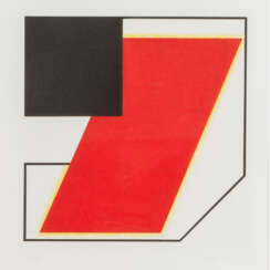 PFAHLER, GEORG KARL (1926-2002), "Komposition mit roter Farbfläche",