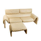 DE SEDE "Zweier Lounge Sofa mit passendem Ottoman" - Foto 1
