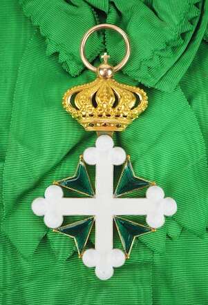 Italien: Ritterorden des heiligen Mauritius und heiligen Lazarus, 3. Modell (1868-1946), Großkreuz Kleinod - GOLD. - Foto 1
