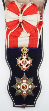 Monaco: Orden des heiligen Karl, 3. Modell (seit 1863), Großkreuz Satz, im Etui. - Foto 1