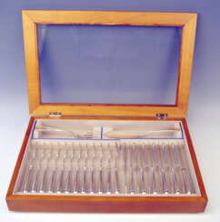 Silver 26-Piece Flatware Fish Cutlery 12 Persons Koch & Bergfeld Germany c.1900
