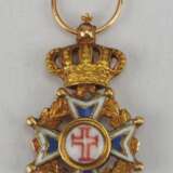 Portugal: Militärischer Orden unseres Herrn Jesus Christus, 2. Modell (1789-1910), Kreuz Miniatur. - Foto 2