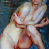 Painting “Fear”, Canvas, Oil paint, Contemporary art, Genre Nude, Russia, 2020 - photo 1