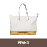 PFANDAUKTION - 1 MOSCHINO Shopper Tasche, Weiß /Goldfarben - Foto 1