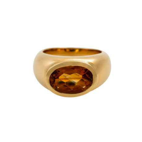 Ring mit oval facettiertem Citrin ca. 2 ct. - photo 2