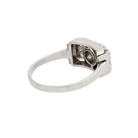 Ring mit 5 Altschliffdiamanten, zusammen ca. 0,55 ct, - photo 3