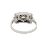 Ring mit 5 Altschliffdiamanten, zusammen ca. 0,55 ct, - Foto 4