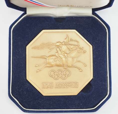 Olympischen Spiele 1988 - Medaille auf die Spiele in Seoul. - Foto 1