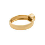 Ring mit Brillant ca. Light Greenish Yellow, ca. 1 ct - photo 3