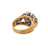 Ring mit pinkfarbenem Saphir und Diamanten von zusammen ca. 1,6 ct, - photo 3