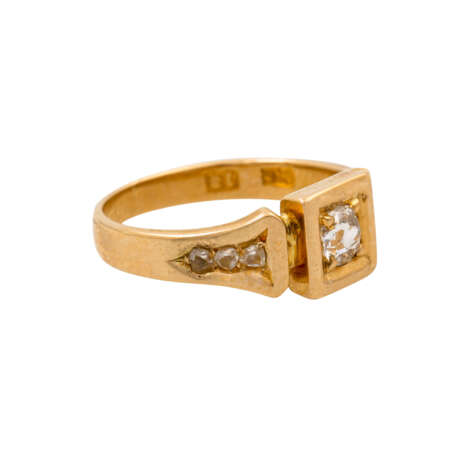 Ring mit Altschliffdiamant von ca. 0,15 ct, - фото 1