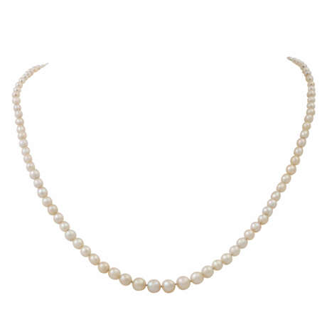Perlenkette aus Orientperlen im Größenverlauf - фото 1