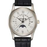 Patek Philippe. PATEK PHILIPPE, A WHITE GOLD PERPETUAL CALENDAR WITH MOON-PHASE AND RETROGRADE DATE, REF. 5050G-021 - Foto 3