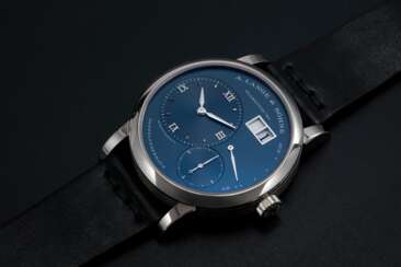 A. LANGE & SÖHNE, WHITE GOLD LANGE 1 WITH BLUE DIAL, REF. 191.028 