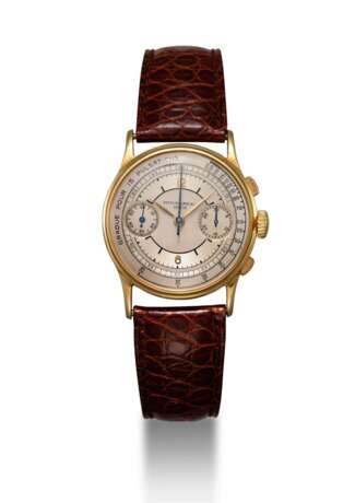 Patek Philippe. PATEK PHILIPPE, REF. 130, A GOLD RESTORED CRONOGRAPH WITH PULSOMETER SCALE - photo 3