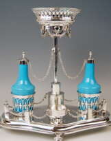 Silver Augsburg Empire Huilière Spice Set Master Johann Matthias Lang Made, 1802 Silver Augsburg Empire Huilière Spice Set Master Johann Matthias Lang Made, 1802