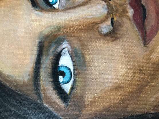 Что прячется за голубыми глазами Холст на подрамнике Мазковая техника живописи Барокко Украина 2016 г. - фото 4