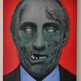 Офисный зомби Toile sur le sous-châssis Peinture acrylique Réalisme contemporain Portrait Russie 2021 - photo 1