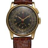 Longines. LONGINES, A RARE GOLD MONOPUSHER STOP SECONDS CHRONOGRAPH WITH FLYBACK FUNCTION, REF. 4631 - photo 3