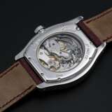 CARTIER, A WHITE GOLD TORTUE MONOPUSHER CHRONOGRAPH, REF. 2396 - photo 2
