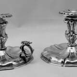 Silver Italian Pair of Candlesticks Made circa 1875-1880 Italien VERCELLI Baroque Italy 1880 - photo 2