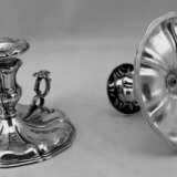 Silver Italian Pair of Candlesticks Made circa 1875-1880 Italien VERCELLI Baroсk Italien 1880 - Foto 4
