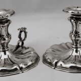 Silver Italian Pair of Candlesticks Made circa 1875-1880 Italien VERCELLI Baroque Italy 1880 - photo 5
