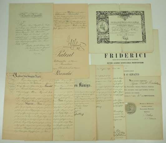 Preussen: Urkundennachlass eines Rittmeisters d.Res. im 2. Brandenburgischen Ulanen-Regiment No. 11 und Gerichtsassessors. - photo 1