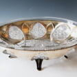 Silver Austrian Huge Bowl Glass Liner, circa 1900-1910 - Achat en un clic