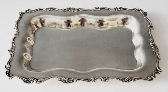 Silver Serving Platter “Silver Italian Excellent Serving Platter, circa 1870”, Italien, PARMA OR PIACENZA, Handwork, Victorian, Italy, 1870 - photo 4